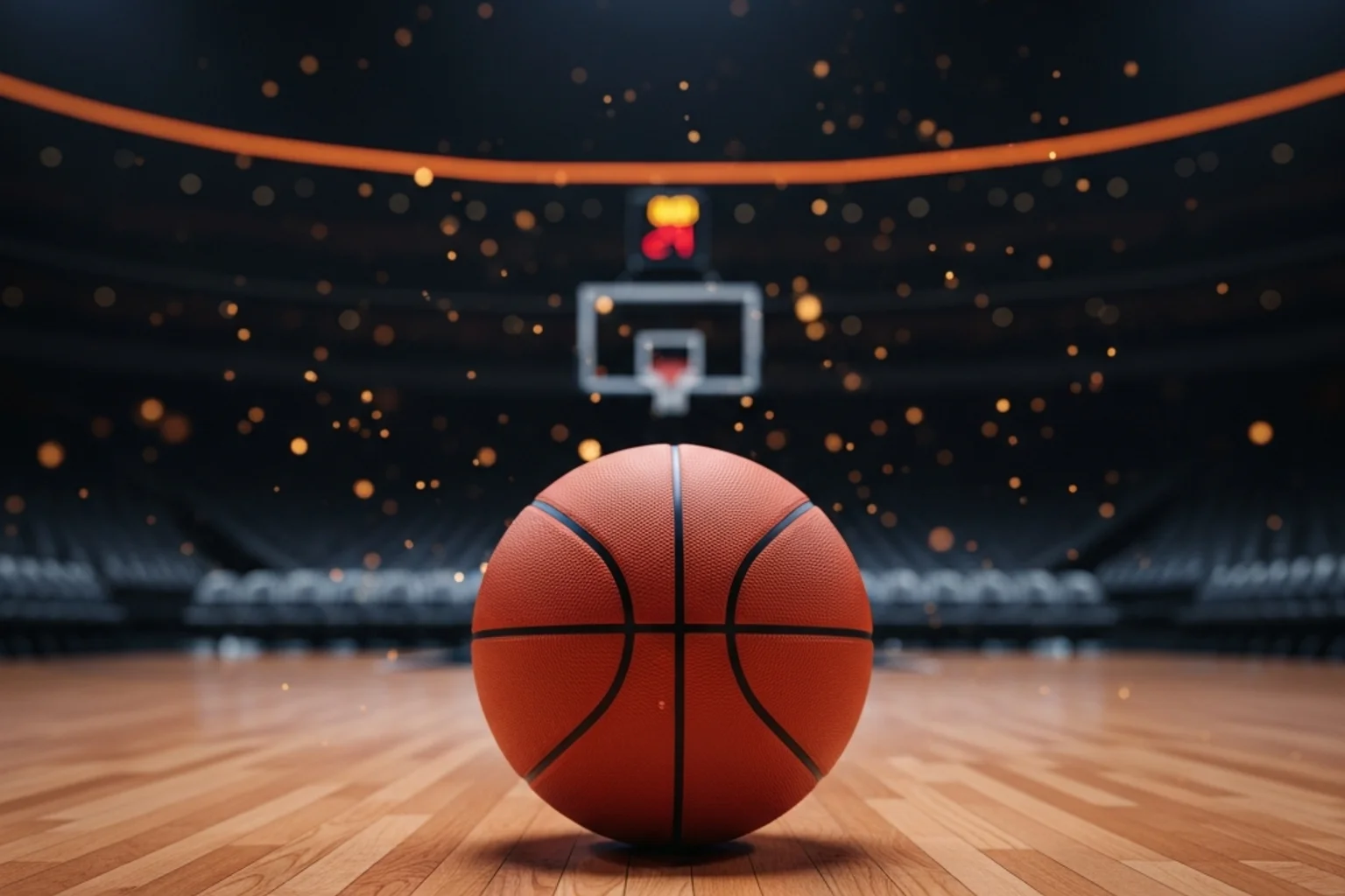 NBA basketball with cryptocurrency symbols representing Bitcoin betting on professional basketball games